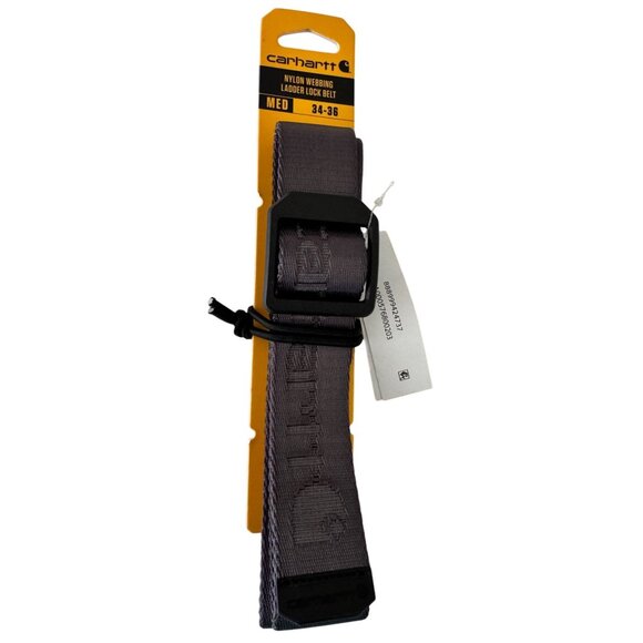 Carhartt Nylon Lock Ladder Medium 34/36 Webbing Belt NWT Black - Picture 1 of 10